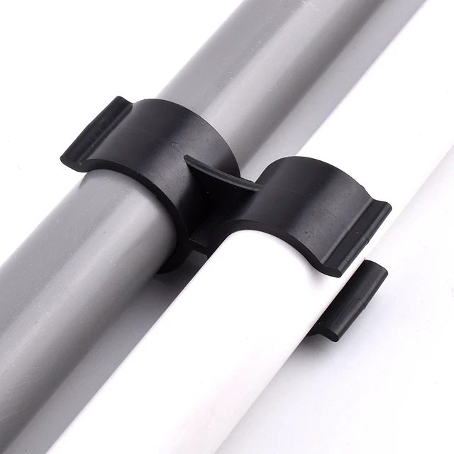 2 ~ 100 Db 25 Mm H Típusú Pvc Csőbilincsek Akvárium -Haltartály Illeszkedő Mezőgazdasági Öntözési Kerti Vízcső -Tartó Kettős U Típus - Image 4