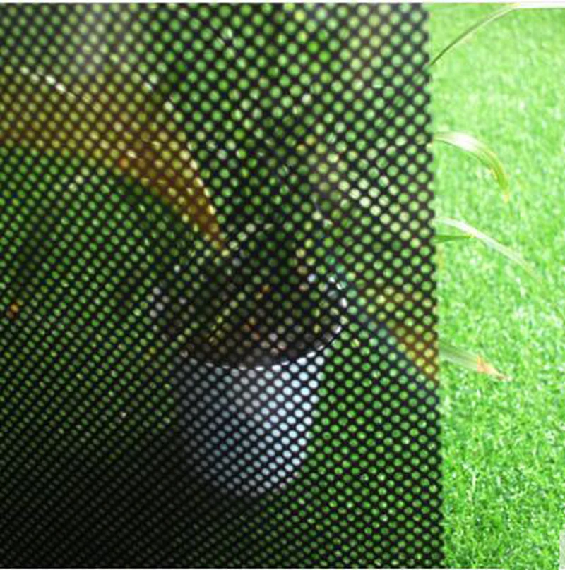 Adhesive Black/White Mesh Glass Paste Window Office Glass Sticker Translucent Window Semi-Transparent Anti-Collision/Explosion