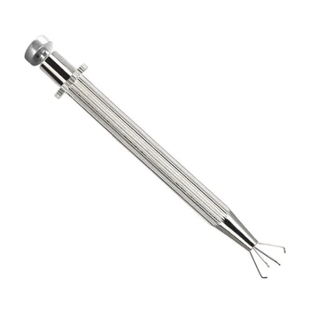 

Tweezers Shrinestone Four Claws Stainless Steel Clip Gem Grabber Rhinestone Beads Easy Use Durable Jewelry Portable Mini