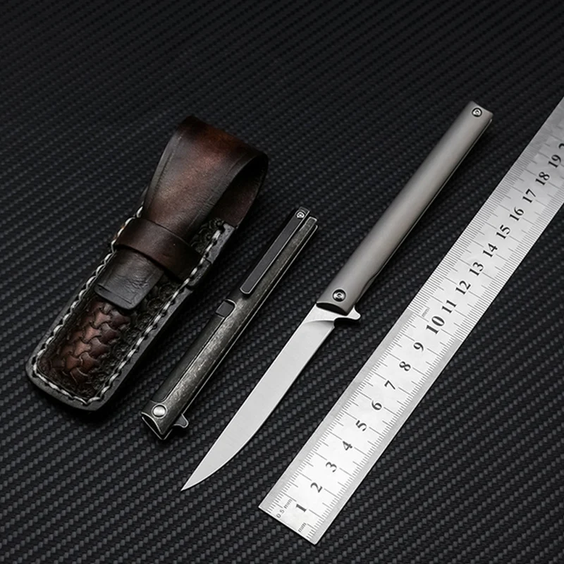 M390 стальные тактические складные ножи TC4 с титановой ручкой, походный охотничий нож для выживания, портативный карманный компактный нож
