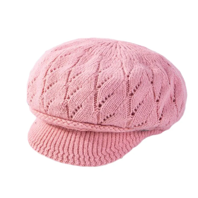 SUOGRY женские зимние шапки с помпонами Skullies теплая шапка кролик шапочки вязаная шапка модная повседневная элегантная 2009 Gorras