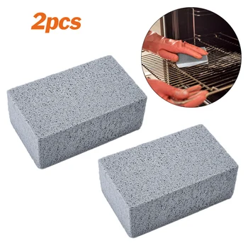 

Handheld BBQ Grill Cleaning Brick Barbecue Cleaning Stone BBQ Racks Stains Grease Cleaner Kitchen Gadgets for Camping Outdoor