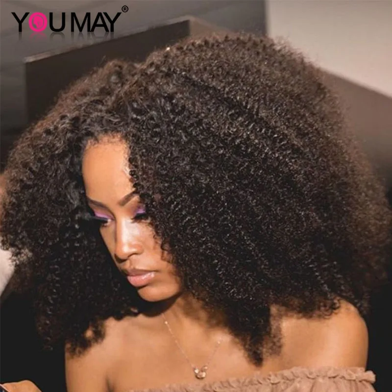 

Afro Kinky Curly U Part Wig 250% Density Human Hair Brazilian Virgin Hair U part Wigs 4b 4c Kinky Curly For Black Woman You May