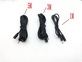 

black 3.5mm x 1.35mm DC Power Adapter Extension Cable, 22AWG, 1M,3M,5M