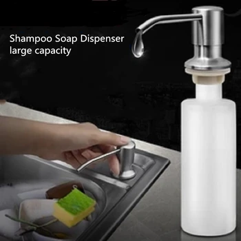 

300ML Portable Liquid Soap Dispenser Travel Hand Soap Refillable Bottlle Kitchen Sink Liquid Detergent Dispenser ABS Bottle
