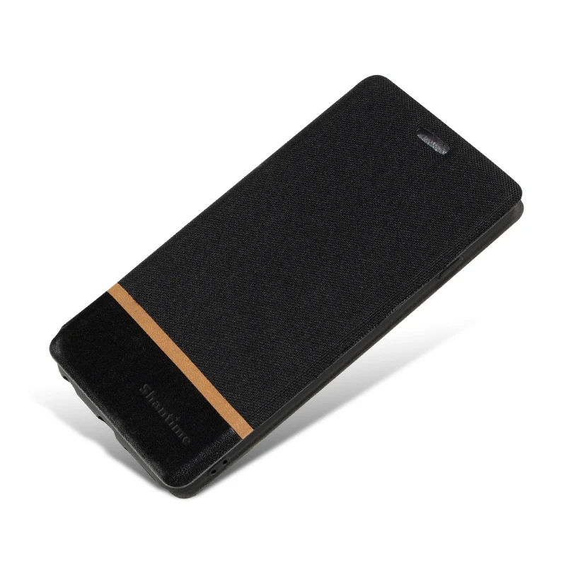 Деловая сумка из ткани для Umidigi A5 Pro чехол откидная крышка кожанный Мягкий силиконовый чехол-книжка для телефона Umidigi A5 Pro - Цвет: Black
