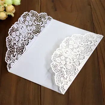 

50pcs Wedding Invitation Cards Laser Cut Party Invitations with Brown Kraft Card Inserts for Wedding Baby Shower Birthday Party