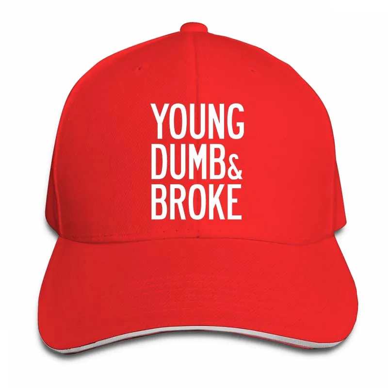 KHALID YOUNG DUMB& BROKE, бейсболка для мужчин и женщин, бейсболки, модная Регулируемая Кепка - Цвет: 2-Red