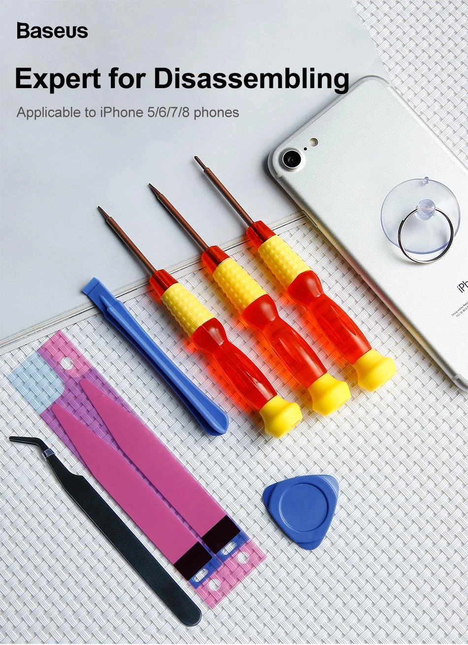 Baseus 8 in 1 iPhone Battery Replacement Tools Kit OTC.LK