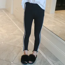 Рубашка для девочек, Осенние штаны стиль средних и больших размеров, детская одежда Спортивные штаны 9 маленькой девочки осенняя одежда брюки