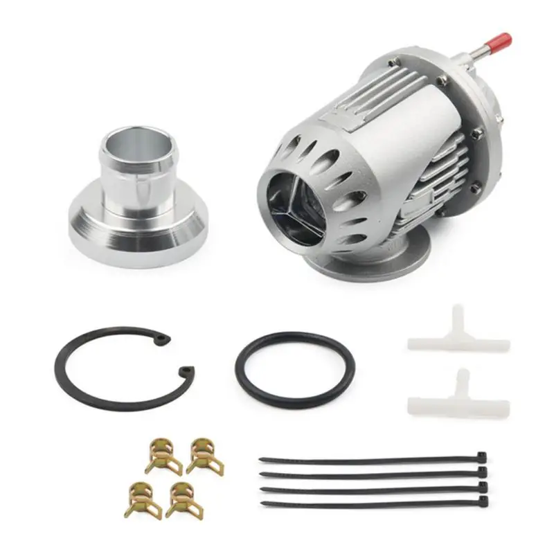 

New Universal SQV SSQV BOV Super SQV4 Sequential Turbo Blow Off Valve Silvery with Adapter Flange IV 4 SILVER