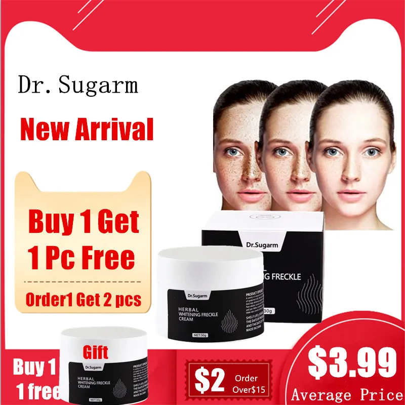 

Dr.Sugarm Whitening Facial Cream Repair Fade Freckles Remove Dark Spots Melanin Remover Brightening Face Cream