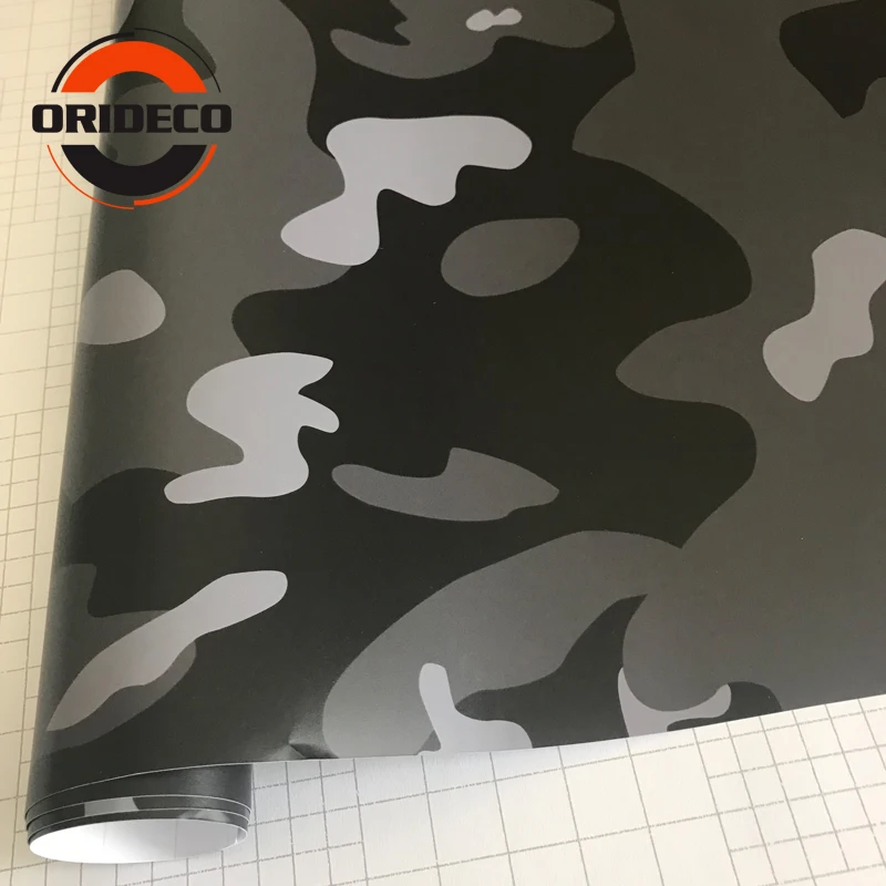 black gray snow camo vinyl car sticker 7