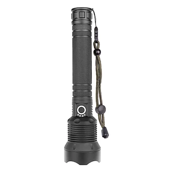 

USB Charging LED Flashlight Alloy High Power Telescopic Power Display for Outdoor _WK