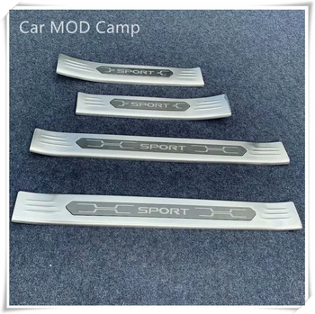 

For Toyota RAV4 2019 2020 Stainless Steel Outer Door Sill Scuff Plate Threhold Plate Cover Trim 4pcs Car Styling Accessories