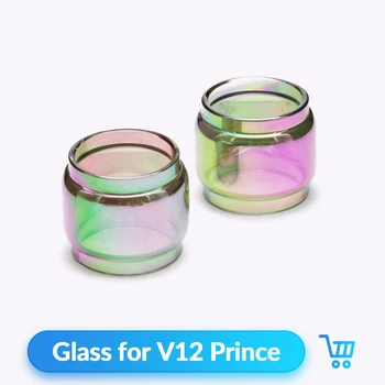 

Volcanee 2pcs V12 Prince Glass Replacement Rainbow 28mm Diameter E Cigarette Vaporizador Box Mod Vape Accessories Spare Tube