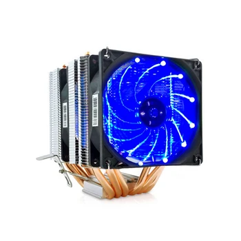 

RGB CPU Cooler radiator 6 heat-pipes Cooling 3PIN 4PIN 2 Fan For Intel 1150 1155 1156 1366 2011 X79 X99 Motherboard AM2/AM3/AM4