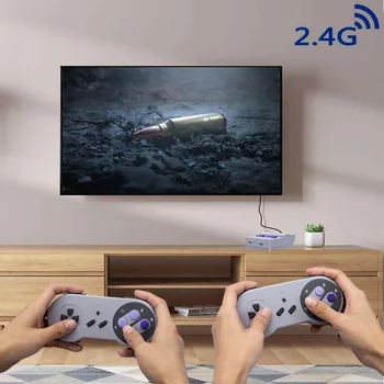 

Mini Retro Video Games Console Double Players 2.4G Wireless Game Controller Handheld TV Video Game Built-in 500 Classic Games