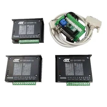

CNC Router 3 Axis Kit,TB6600 3 Axis mach3 Stepper Motor Driver Controller kit 5A + one 5 axis breakout board for nema23 motors