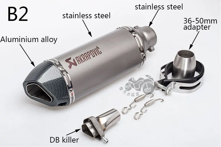 51 мм Akrapovic Модифицированная выхлопная труба мотоцикла косая маленькая шестиугольная имитация углеродного волокна из нержавеющей стали для R6 R3 600