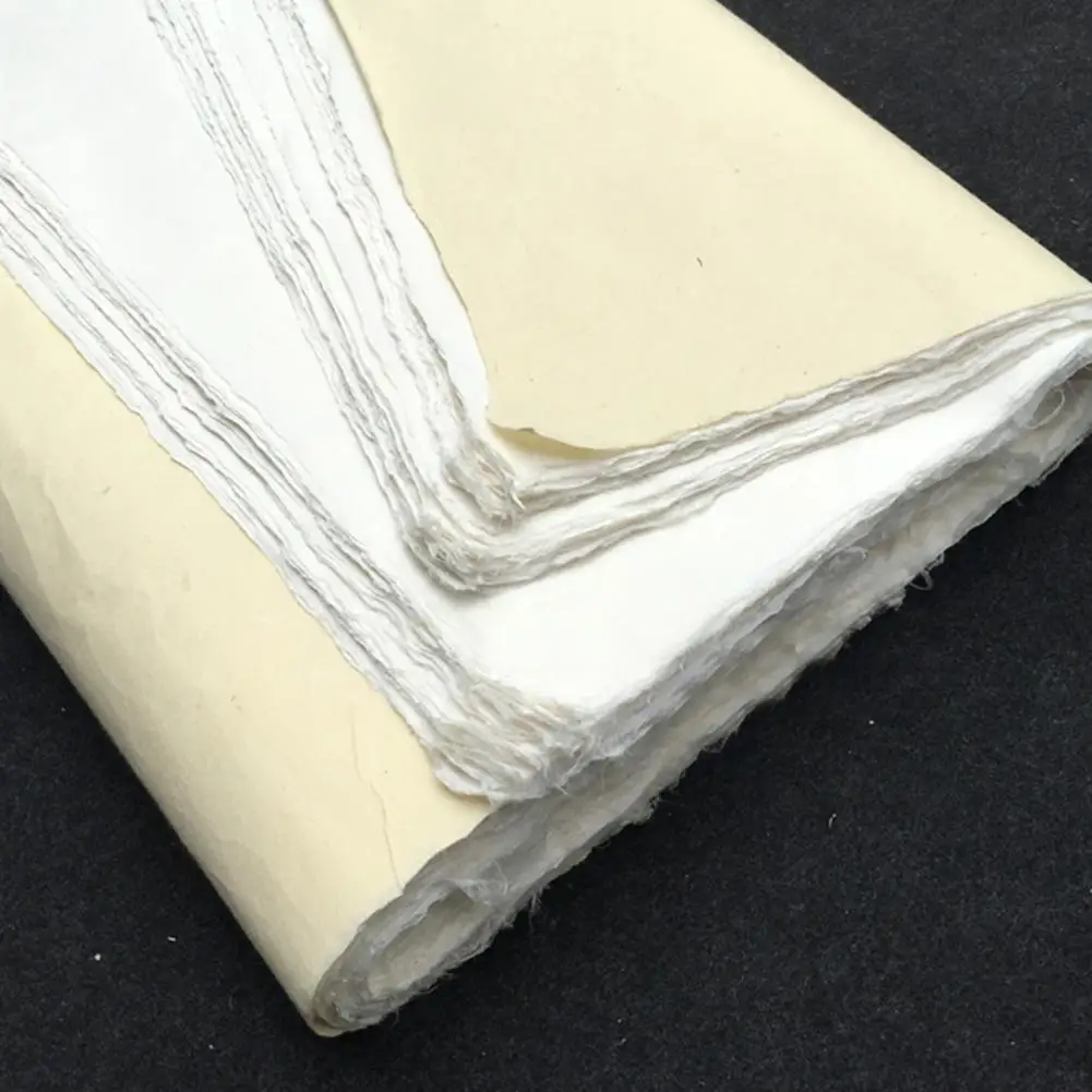 10 листов прозрачная Китайская рисовая бумага для каллиграфии тутового длинного волокна Xuan Zhi фонарь бумага sumi-e