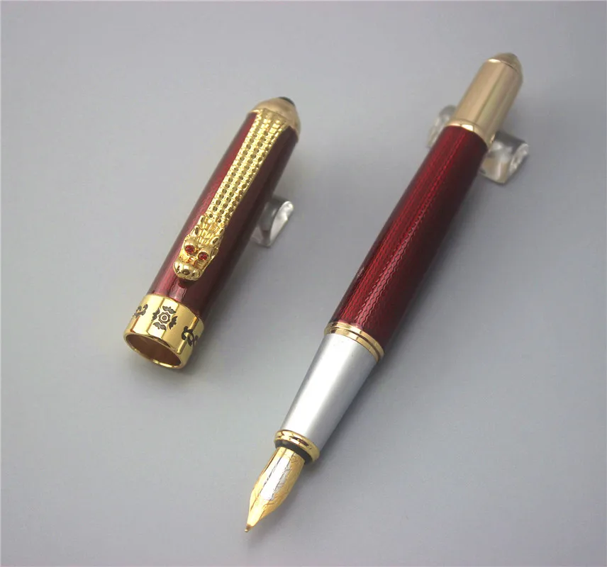 JINHAO металлическая авторучка ручка для школы офиса поставки офисные принадлежности Роскошные чернильные ручки учитель отец бизнес подарок 027