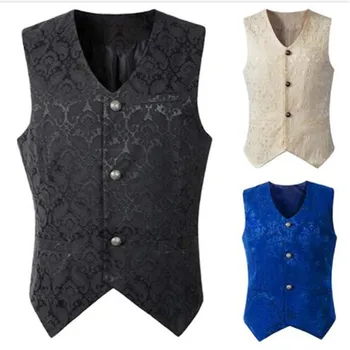 

Steampunk Waistcoat Steampunk Jacket Victorian Sleeveless Gothic Brocade Gothic Vintage Vest