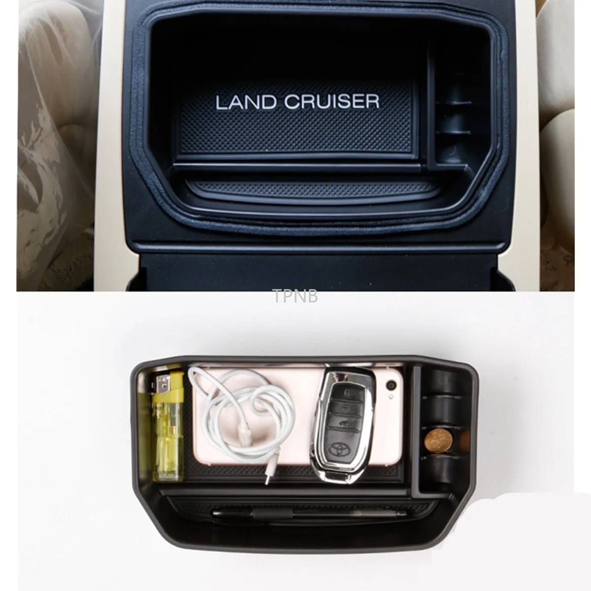 Ящик для хранения в подлокотнике автомобиля коробка для Toyota Land Cruiser 200 2008 2009 2010 2011 2012 2013 аксессуары