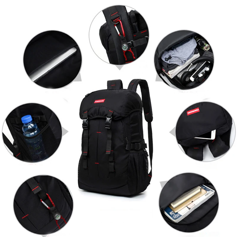 Unisex men backpack travel pack waterproof sports bag pack Outdoor Mountaineering Hiking Climbing Camping backpack for male