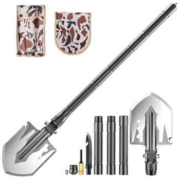 

Military Tactical Multifunction Shovel Outdoor Nuggets Tools Camping Survival Folding Spade Tool Car Equipment Snow Shovels