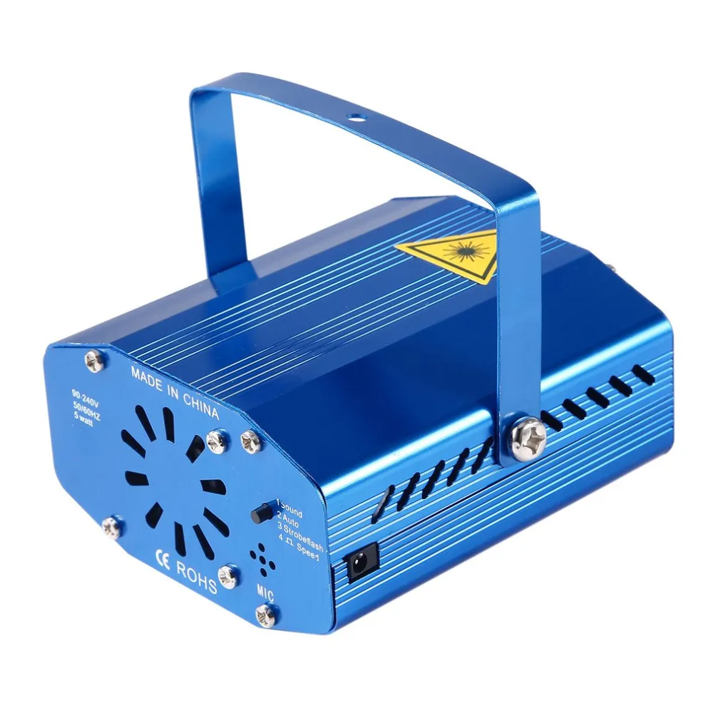 Красный зеленый мини лазерный сценический проектор со световыми эффектами