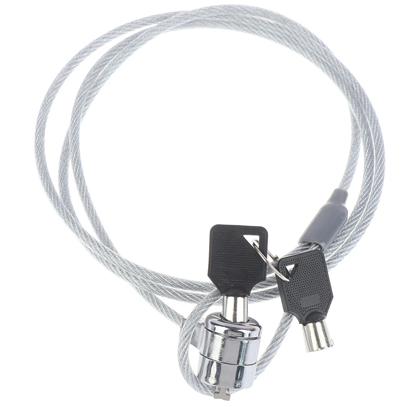 1pc Anti-Theft office notebook laptop pc computer desk key security lock chain wire