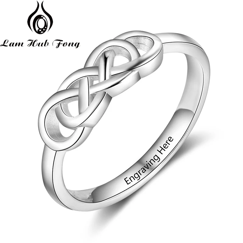 Персонализированные кельтские узлы кольцо на заказ выгравированное имя кольцо для женщин Trinity Triquetra Подвески Ювелирный свадебный подарок(Lam Hub Fong