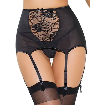 

Babydolls Women Sexy Lace Perspective Thigh-Highs Garter Belt Suspender Lingerie Sets Erotic Hot Sexy Underwear Plus Size S-4XL