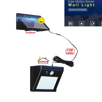

1/4pcs 30 LED Solar Lights Power Solar Motion Sensor Outdoor Light,Solar Powered Wireless Waterproof Exterior Security Wall Ligh