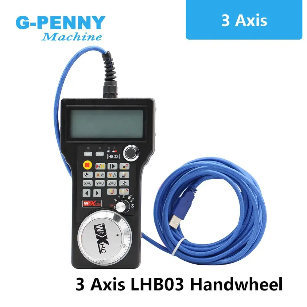 

Free shipping! CNC 3 Axis NC Studio hand wheel 5m Cable handwheel 3 axis Nc studio MPG handwheel for CNC Router Engraving