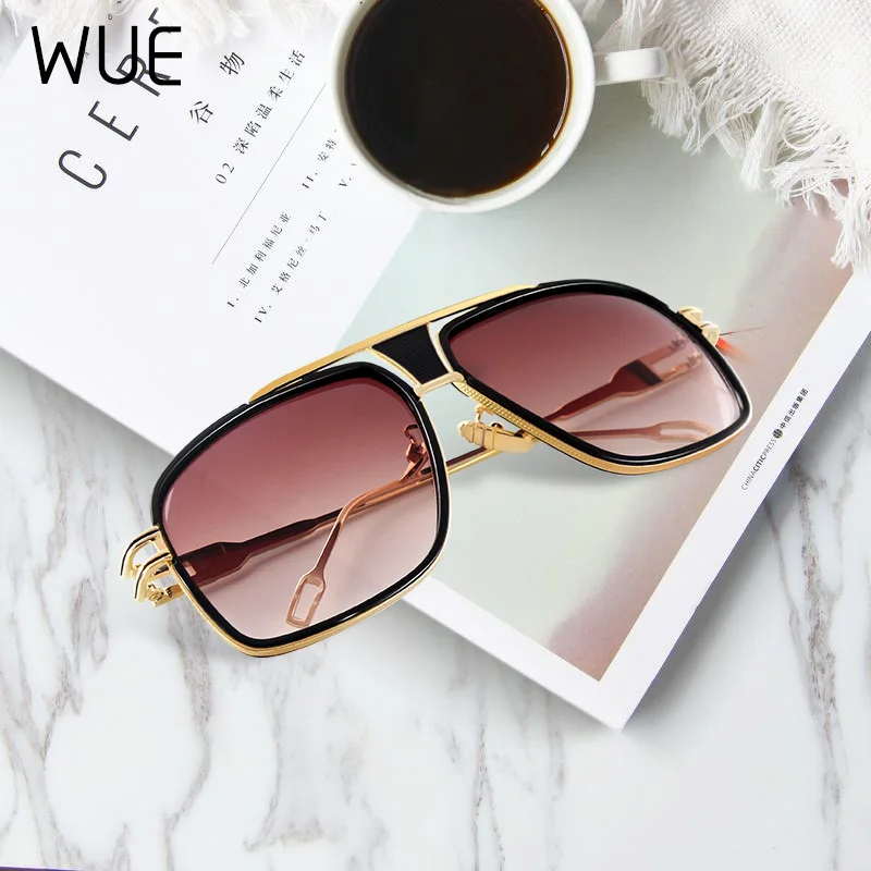 Новые модные солнцезащитные очки с большой оправой, Мужские квадратные модные очки для женщин, высокое качество, Ретро стиль, солнцезащитные очки, винтажные очки