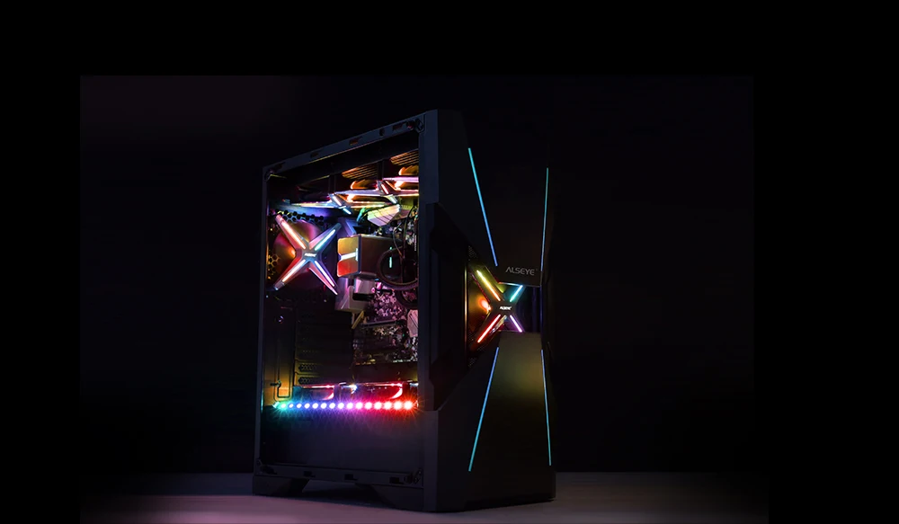 ALSEYE XTREME серия AIO жидкостный охладитель X360 Регулируемый RGB Освещение для LGA 775/115x/1366/2011/AM2/AM3/AM4