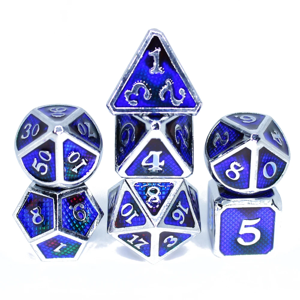 Металлические игральные кости dnd новые металлические D4 D6 D8 D10 D12 D20 наборы