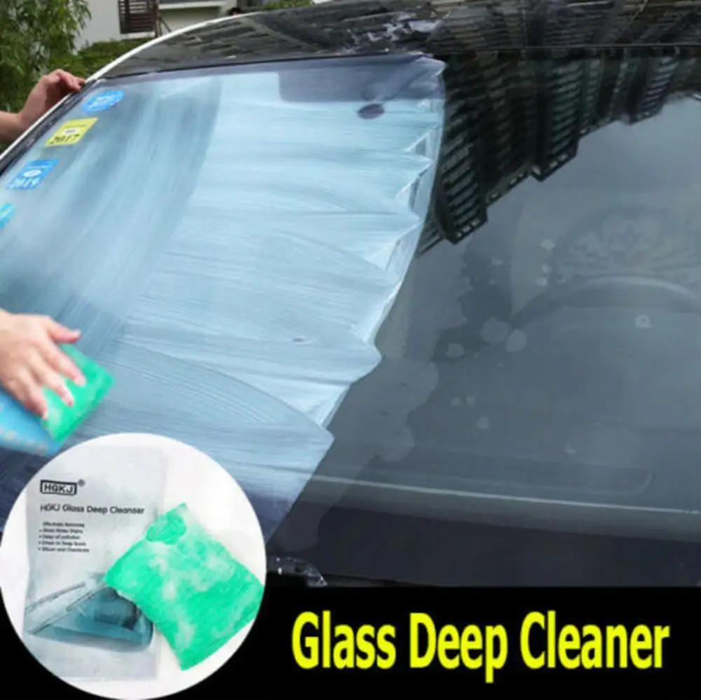 

Car Scratch Remover Liquid Sponge window Glass Deep Cleaner Glass Cleaning Sponge Remove Oil Film Polish Nano Ceramic Coating