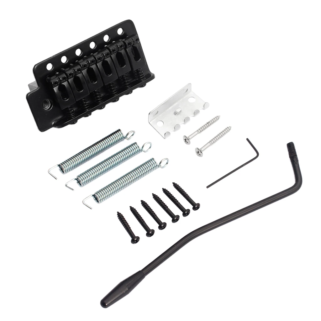 Left Handed Tremolo Bridge Black Electric Guitar Bridge Metal Replacement