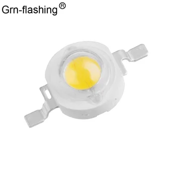 

100Pcs/lot Full Watt 1W High Power LED lamp 110-120LM Emitting Diodes SMD LEDs Bulb light Chip for 3W - 18W Downlight Spotlight