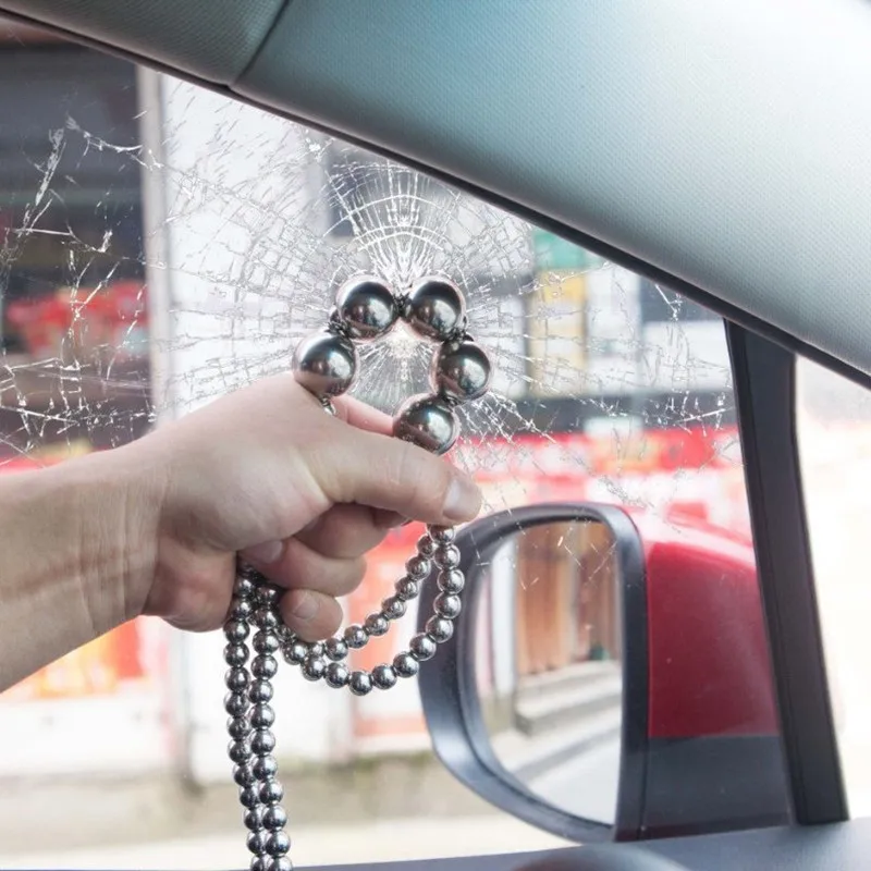 Pulseira de Aço Ferramenta ao ar Titânio Colar Buda Grânulo Inoxidável Fitness Chicote Arma Auto-defesa Correntes Pulseiras Edc Livre Aço 5 Titânio aço colar buda grânulo pulseira de