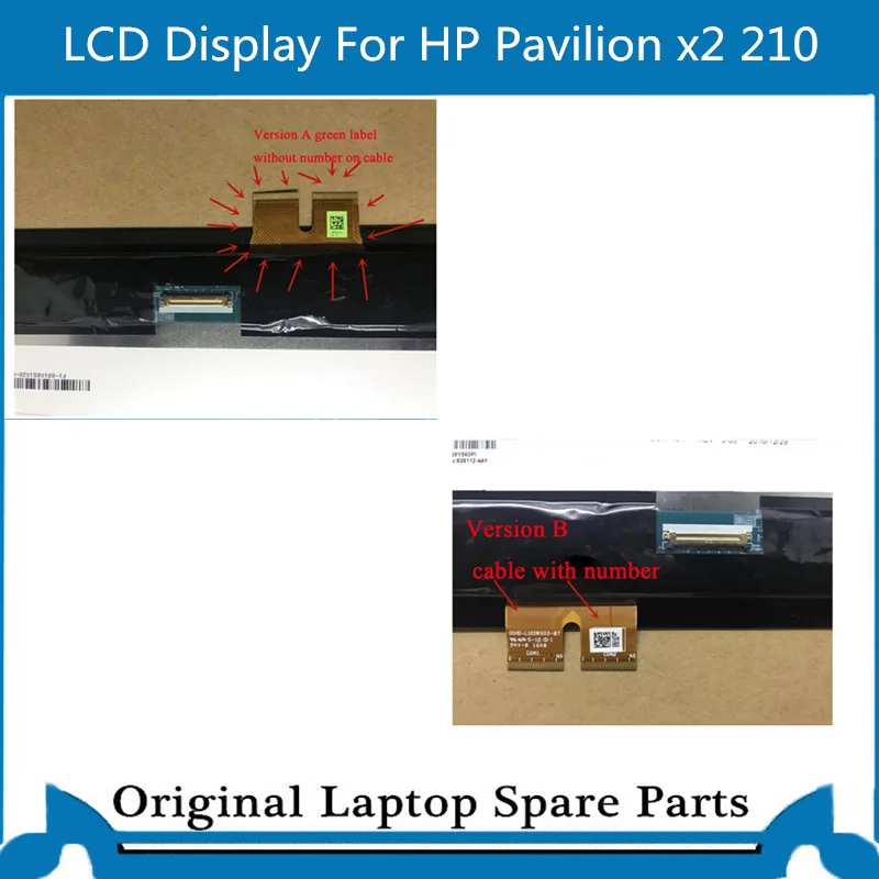 Display Lcd Original para hp Pavilion Touch Panel Assembly Screen Digitalizador 10.1 in x2 210 g1 g2 B101ean01.8 - Imagem 2