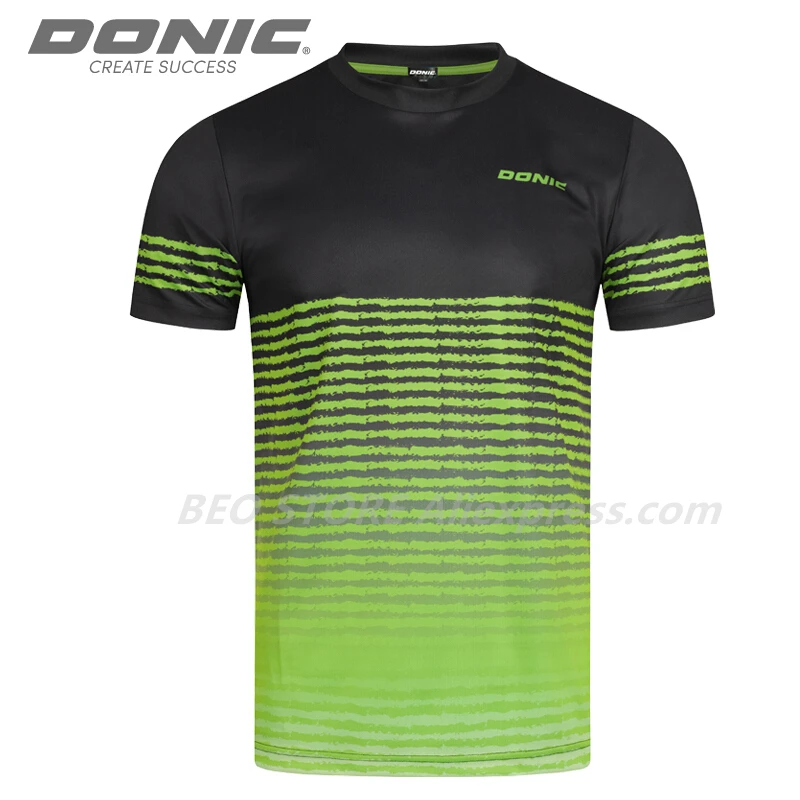 DONIC Table Tennis Jerseys Training T-Shorts Dragon Absorb Sweat Comfort Top Quality Ping Pong Shirt Cloth Sportswear