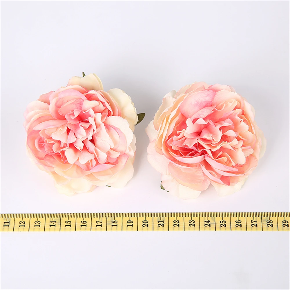 10pcs 8cm peony Artificial Flower Silk Fake Flower For Wedding Home Decorative Flower DIY Wreath Gift Box Fake Flower Decoration images - 6