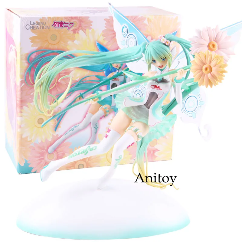 

Anime Hatsune Miku Vocaloid Racing Girl Version 2017 Ver Hatsune Miku Figure PVC Action Figure Collectible Model Toy