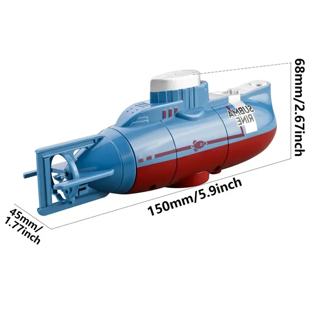 Mini RC Submarine 6 Channel Remote Control Boat Ship Waterproof Diving Toy Simulation Model Gift For Kids 6