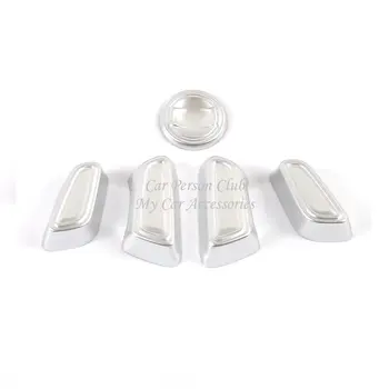 

ABS Chrome Seat Adjust Button Cover Interior Switch Panel Frame Garnish Trims For Toyota RAV4 RAV 4 2019 2020 Car Accessories