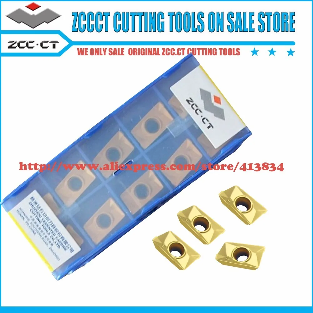 

10pcs APKT160408-PM YBC301 ZCC.CT Carbide APKT 160408-PM milling insert For Slot Milling finish to rough cutting 10pcs/box